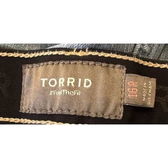 Torrid Women’s Jeans 16R Blue Stretch Denim Mid Rise Straight Leg Classic Fit - Picture 6 of 9
